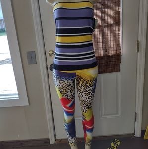 2 piece tube top and leggings